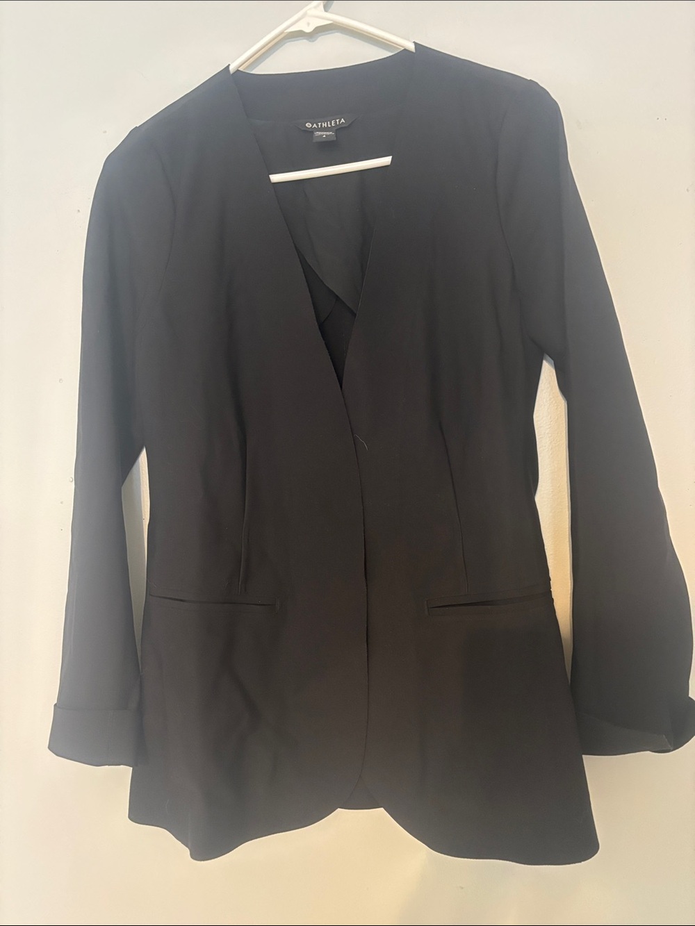 Athleta Black Open-Front Women's Blazer